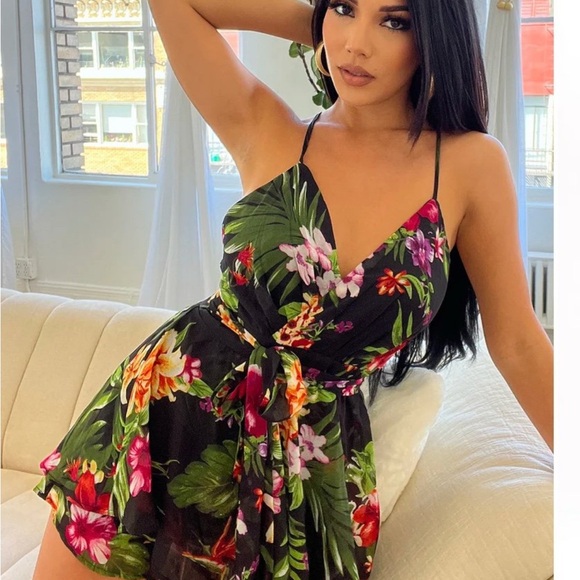 Fashion Nova Pants - Floral Wrap Dress